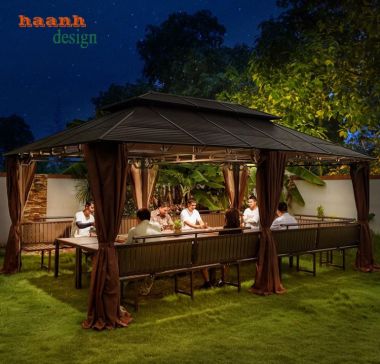 Trải nghiệm tiệc nướng tuyệt vời dưới nhà chòi kẽm sân vườn-NSC 016