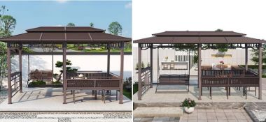 Tạo cảm hứng cho khu vườn với nhà chòi kẽm ngoài trời-NSC 015