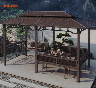 Tạo cảm hứng cho khu vườn với nhà chòi kẽm ngoài trời-NSC 015