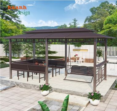 Tạo cảm hứng cho khu vườn với nhà chòi kẽm ngoài trời-NSC 015