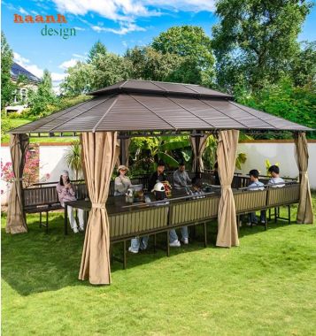 Trải nghiệm tiệc nướng tuyệt vời dưới nhà chòi kẽm sân vườn-NSC 016