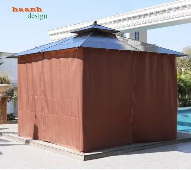 Nhà chòi kẽm sơn tĩnh điện ngoài trời sân vườn NCS 005