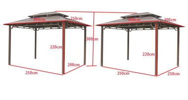 Nhà chòi sân vườn sắt sơn tĩnh điện NCS 001