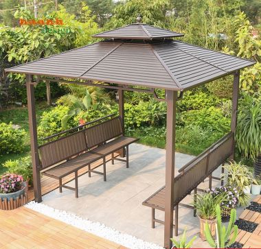 Nhà chòi sân vườn sắt sơn tĩnh điện NCS 001