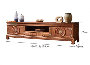 Kệ Ti Vi Giả Cổ Ấn Tượng Với Phong Cách Á Đông.KTV 002