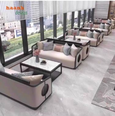 Bàn ghế sofa sảnh khách sạn sang trọng, đậm chất nghệ thuật-SFK 007