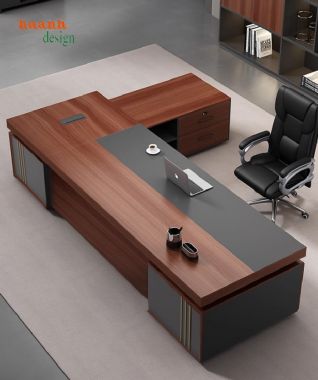 Bàn làm việc chủ tịch đẹp – Tạo chuyên nghiệp cho doanh nghiệp-PGD 014