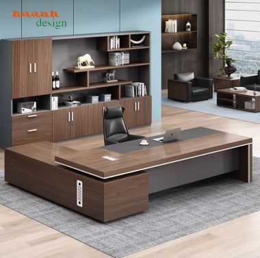 Mẫu bàn làm việc giám đốc thiết kế hiện đại, sang trọng-PGD 016