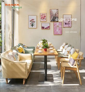 Bàn ghế nhà hàng phong cách hiện đại BGH001