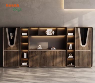 Tạo dấu ấn phong cách với bàn làm việc lãnh đạo gỗ óc chó-PGG 010