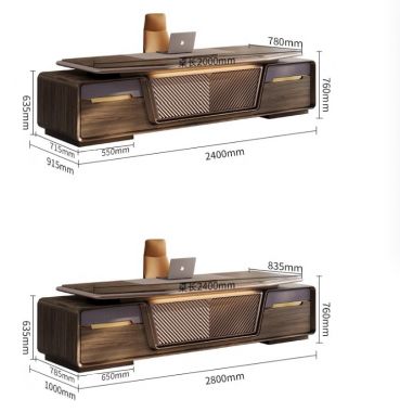 Tạo dấu ấn phong cách với bàn làm việc lãnh đạo gỗ óc chó-PGG 010