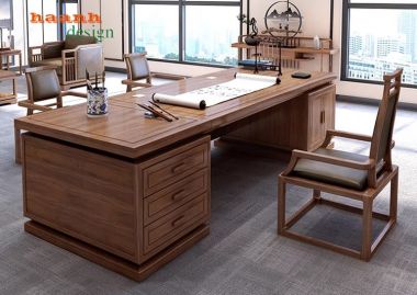 Đồ gỗ nội thất phòng lãnh đạo sang trọng và tinh tế. PGG 007