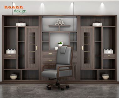Nội thất đồ gỗ phòng lãnh đạo tinh tế chất lượng cao cấp PGG 003