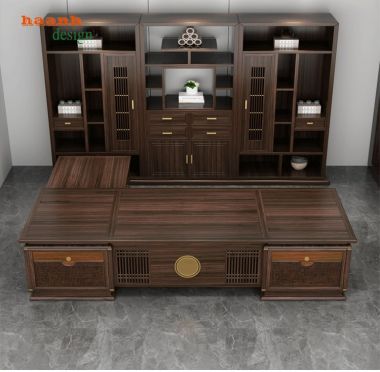 Nội thất đồ gỗ phòng lãnh đạo tinh tế chất lượng cao cấp PGG 003
