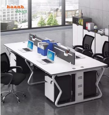 Bàn ghế nhân viên văn phòng bền đẹp và tiện dụng-VPN 009