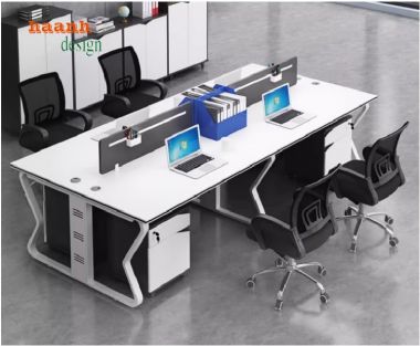 Bàn ghế nhân viên văn phòng bền đẹp và tiện dụng-VPN 009