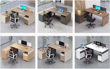 Mẫu bàn làm việc nhân viên văn phòng bằng gỗ Melamine-VPN 013