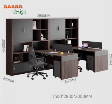 Mẫu Bàn Nhân Viên Gỗ Công Nghiệp Được Ưa Chuộng Nhất-VPN 011