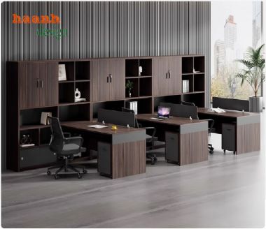 Mẫu Bàn Nhân Viên Gỗ Công Nghiệp Được Ưa Chuộng Nhất-VPN 011