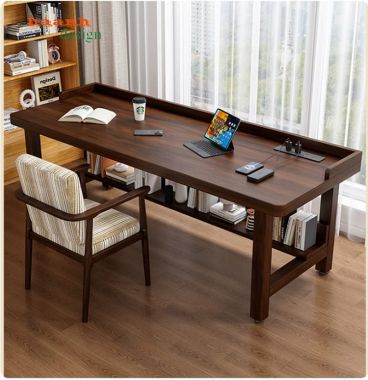 Bàn làm việc gỗ tự nhiên hiện đại cho mọi gia đình BLH 001