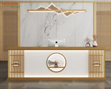 Quầy lễ tân văn phòng QLT001