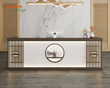 Quầy lễ tân văn phòng QLT001