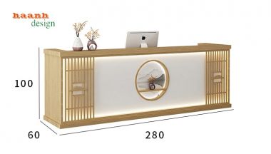 Quầy lễ tân văn phòng QLT001