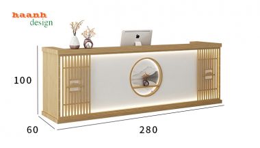 Quầy lễ tân văn phòng QLT001