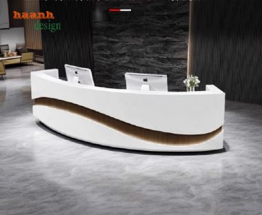 Quầy lễ tân công ty đẹp, hiện đại cho mọi doanh nghiệp-QLT 013
