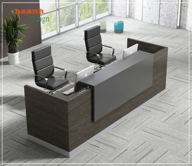 Tối ưu không gian với quầy lễ tân văn phòng hiện đại-QLT 006