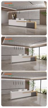 Quầy lễ tân đẹp Sự lựa chọn hoàn hảo cho không gian văn phòng -QLT 004