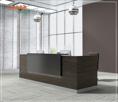 Tối ưu không gian với quầy lễ tân văn phòng hiện đại-QLT 006