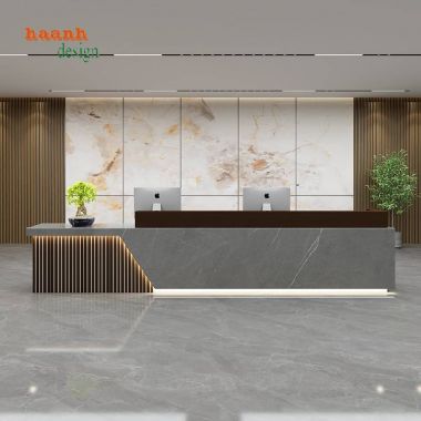 Lựa chọn quầy lễ tân đẹp hiện đại cho doanh nghiệp-QLT 008