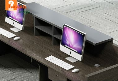 Tối ưu không gian với quầy lễ tân văn phòng hiện đại-QLT 006