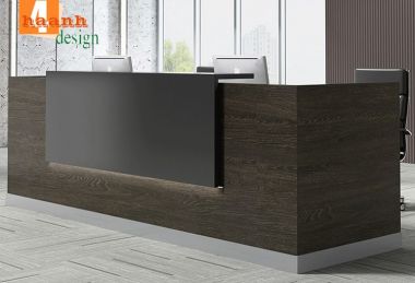 Tối ưu không gian với quầy lễ tân văn phòng hiện đại-QLT 006
