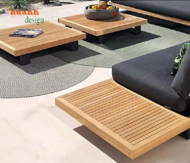Bộ bàn ghế gỗ ngoài trời Teak – Vẻ đẹp bền bỉ theo năm tháng-SNT 015