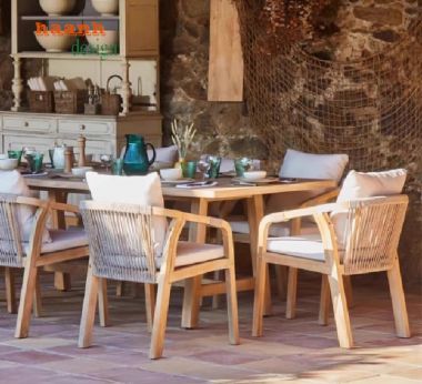 Khám phá bàn ghế gỗ Teak ngoài trời chống mối mọt, chống nước-SNT 014