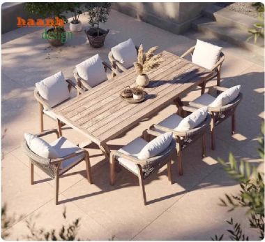 Khám phá bàn ghế gỗ Teak ngoài trời chống mối mọt, chống nước-SNT 014