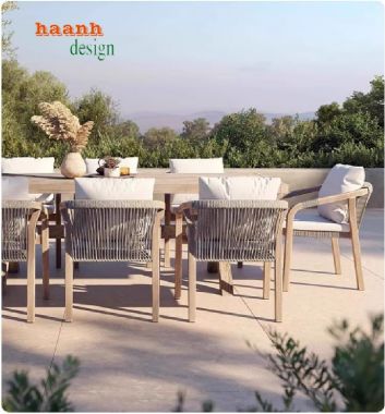 Khám phá bàn ghế gỗ Teak ngoài trời chống mối mọt, chống nước-SNT 014