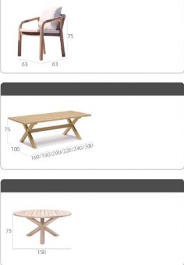 Khám phá bàn ghế gỗ Teak ngoài trời chống mối mọt, chống nước-SNT 014