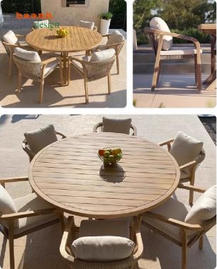 Khám phá bàn ghế gỗ Teak ngoài trời chống mối mọt, chống nước-SNT 014