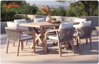 Khám phá bàn ghế gỗ Teak ngoài trời chống mối mọt, chống nước-SNT 014