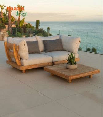Bàn ghế sofa ngoài trời gỗ Teak – bền đẹp theo năm tháng-SNT 015