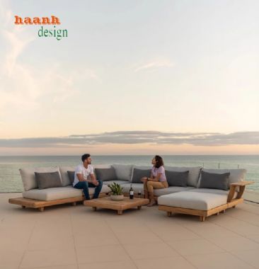 Bàn ghế sofa ngoài trời gỗ Teak – bền đẹp theo năm tháng-SNT 015