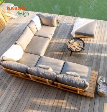 Bàn ghế sofa ngoài trời gỗ Teak – bền đẹp theo năm tháng-SNT 015