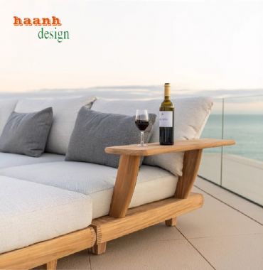 Bàn ghế sofa ngoài trời gỗ Teak – bền đẹp theo năm tháng-SNT 015