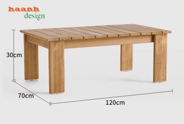 Sofa ngoài trời gỗ Teak tự nhiên cho không gian đẹp. SNT 005