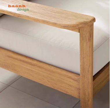Sofa ngoài trời gỗ Teak tự nhiên cho không gian đẹp. SNT 005
