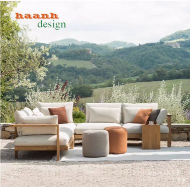 Sofa gỗ sân vườn ngoài trời dành cho không gian SNT 006