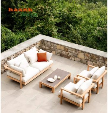 Sofa gỗ sân vườn ngoài trời dành cho không gian SNT 006